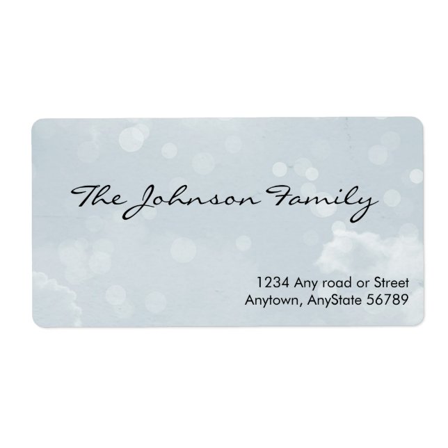 Adressetikett för vattenfärger fraktsedel (Framsidan)