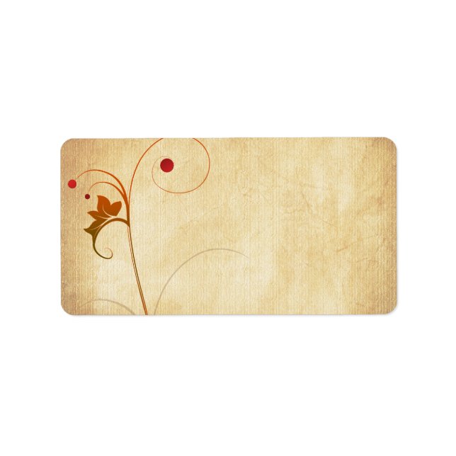 Adressetikett för Vine & Berries Blank (Framsidan)