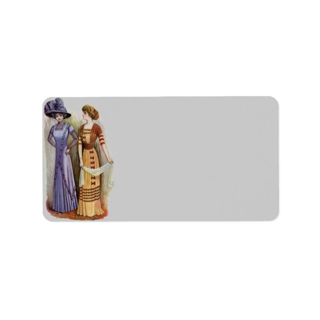 Adressetikett för vintage-adresser (Framsidan)