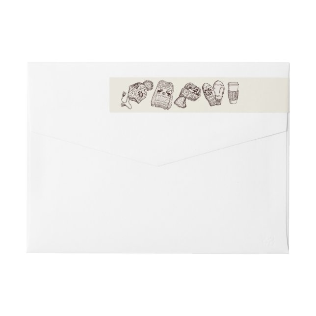 Adressetikett för Warm Önskemål Helgdag Essentials Etikettband (Baksidan)