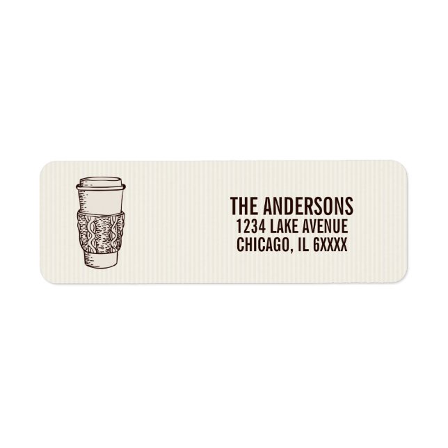 Adressetikett för Warm Önskemål Helgdag Essentials Returadress Etikett (Framsidan)