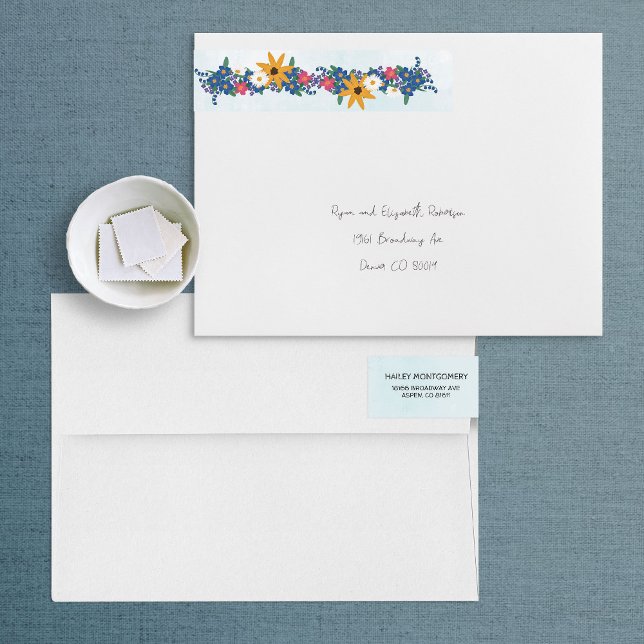 Adressetikett för Wildblommans omringning (Skapare uppladdad)