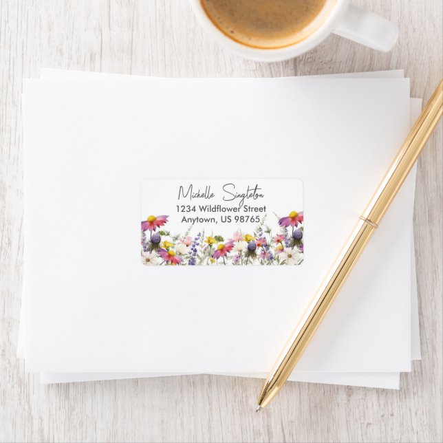 Adressetikett för Wildblommor (Insitu)