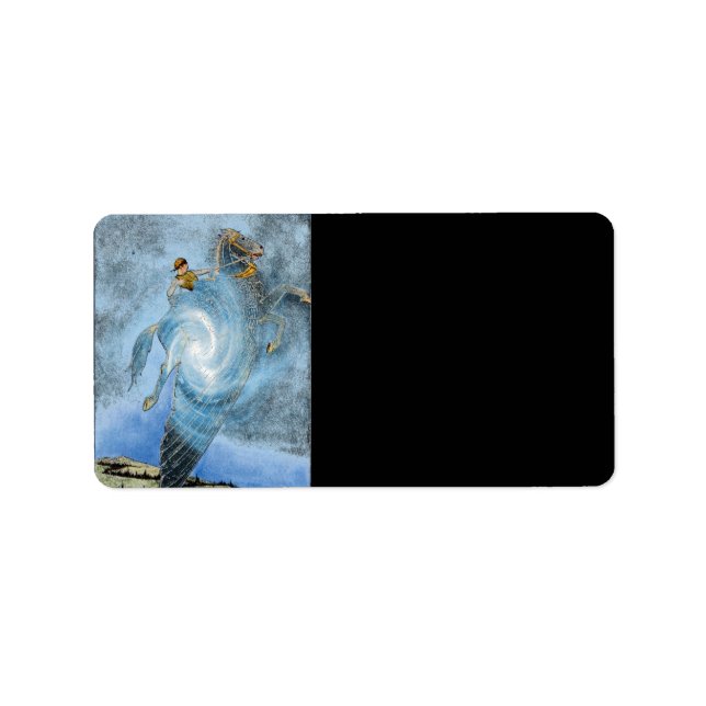 Adressetikett för Winged Horse (Framsidan)