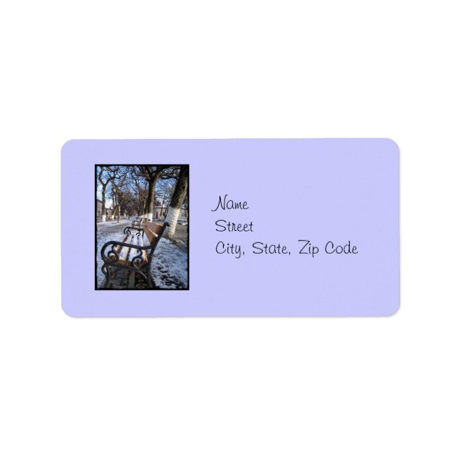 Adressetikett för Winter Alley (Framsidan)