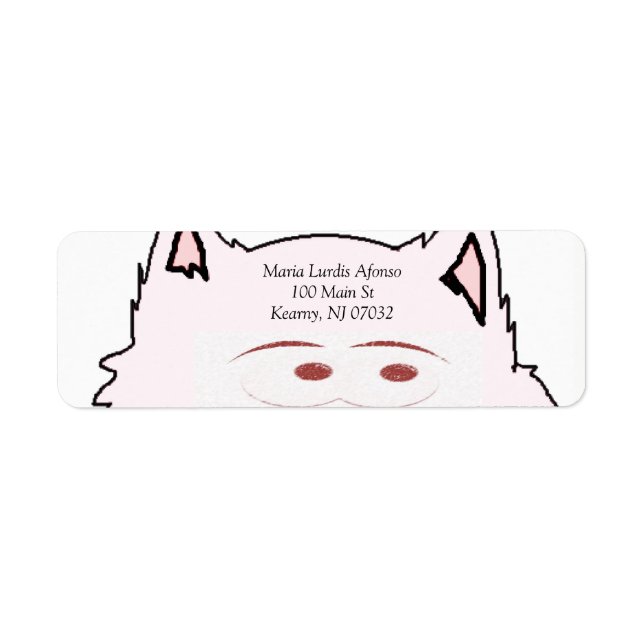 Adressetikett Returadress Etikett (Framsidan)