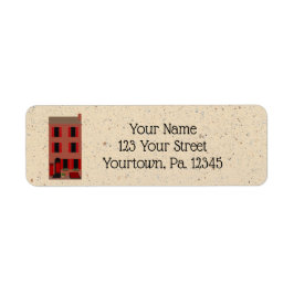 Adressetiketten Brownstone Return Returadress Etikett