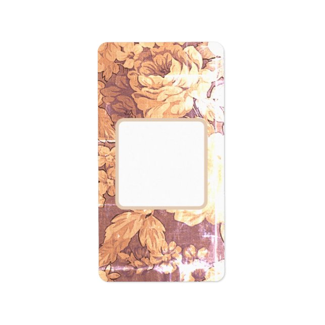 Adressetiketten FLOWER ART AND DESIGN STIL Adressetikett (Framsidan)