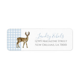 Adressetiketter av vallmo Southern Blue Returadress Etikett