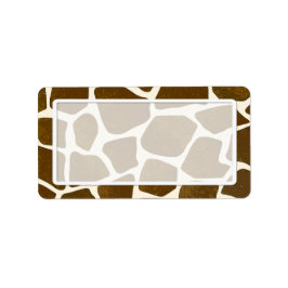 Adressetiketter för anpassade Giraffe-utskrift