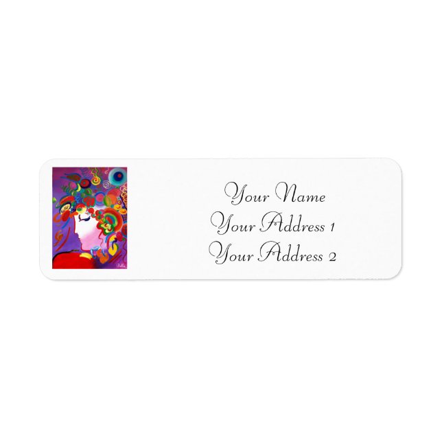 Adressetiketter för att blåsa Anpassningsbar Returadress Etikett (Framsidan)
