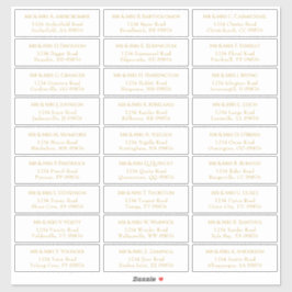 Adressetiketter för Bröllop-kuvert för personlig Klistermärken