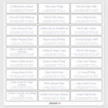 Adressetiketter för chic Bröllop Guest Klistermärken<br><div class="desc">Enkel att anpassa, namn och adress/enskilda bröllop-adressetiketter för gäster. STORLEK INDIVIDUAL-ETIKETT: 1, 45 x 4, 45 tum Denna chic, moderna och enkla bröllop-adressetiketter har din bröllop gästnamn i marin blå elegant med manuell skriptgrafi på vit bakgrund. Lägg bara till er enskilda gäst bröllop namn och adress. Perfekt för längre namn...</div>