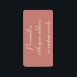 Adressetiketter för Cinnamon Ro Anpassningsbar<br><div class="desc">Fina etiketter för dina bröllopsinbjudningar,  tackkort,  paket eller brev.</div>