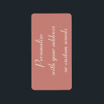 Adressetiketter för Cinnamon Ro Anpassningsbar<br><div class="desc">Fina etiketter för dina bröllopsinbjudningar,  tackkort,  paket eller brev.</div>