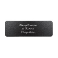 Adressetiketter för Classy Black Damask