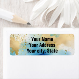 adressetiketter för coola returadress etikett