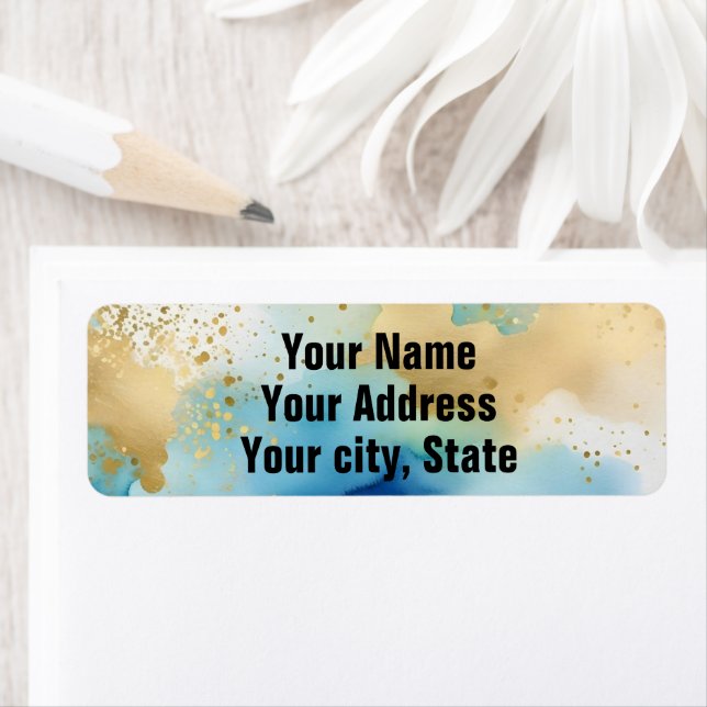 adressetiketter för coola returadress etikett (Insitu)