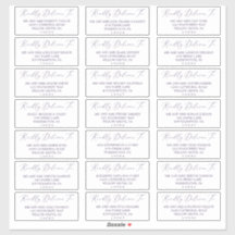 Adressetiketter för delikat plommon Lila Guest