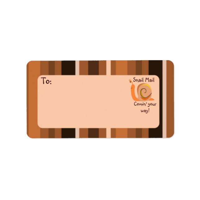 Adressetiketter för e-postmeddelanden för Brown Ra (Framsidan)