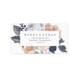 Adressetiketter för enkla Rustic Blommigt-Bröllop 