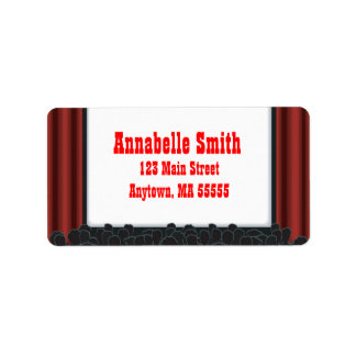 Adressetiketter för Födelsedagsfest av filmnattste