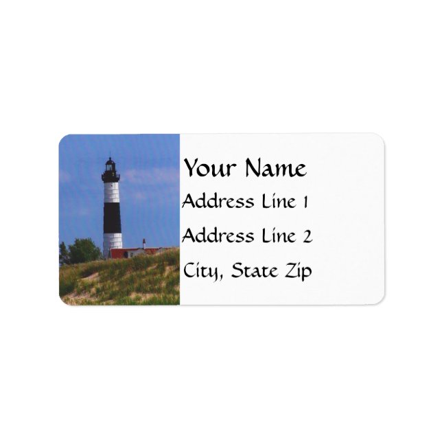 Adressetiketter för fyr (Framsidan)