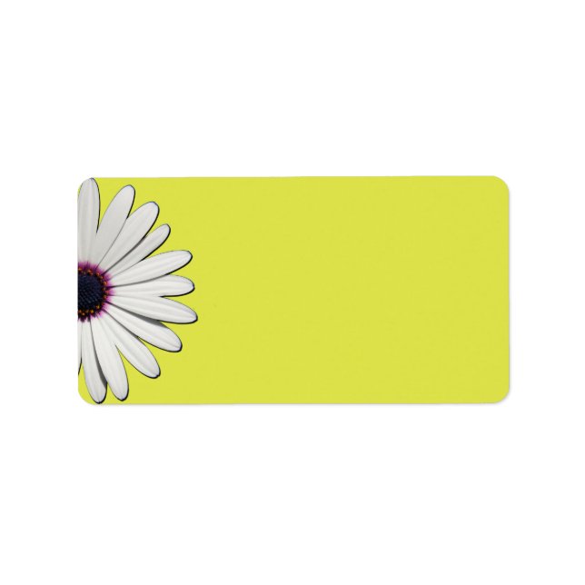 Adressetiketter för Gult av daisy (Framsidan)