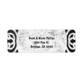 Adressetiketter för inbjudan till elegant Chalk Ra Returadress Etikett