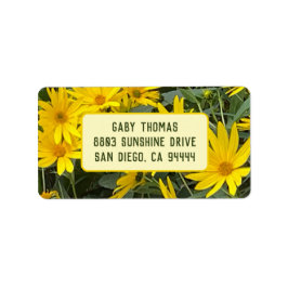 Adressetiketter för Jerusalem Artichoke Flowers