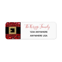 adressetiketter för julen i jultomten.