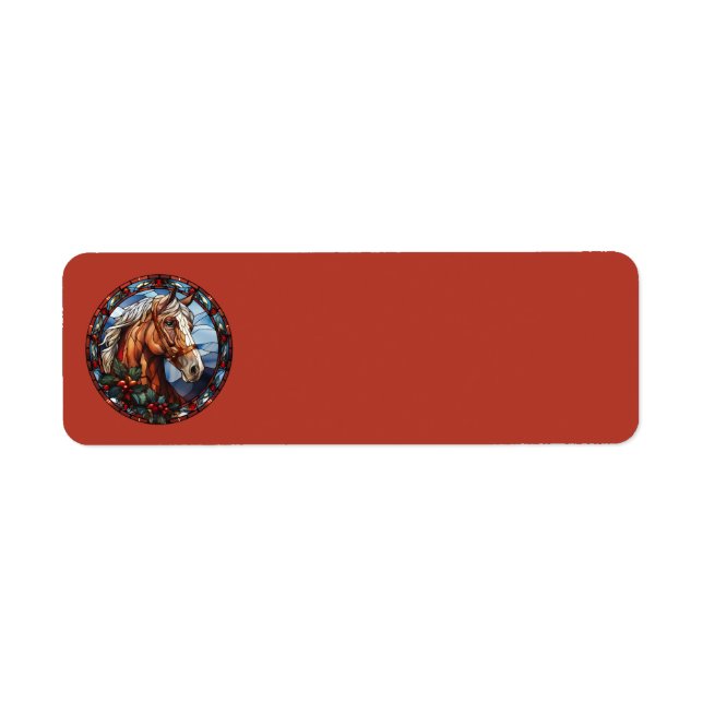 Adressetiketter för julgranar returadress etikett (Framsidan)