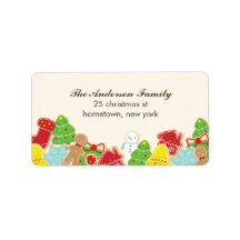 Adressetiketter för julkakor