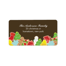 Adressetiketter för julkakor