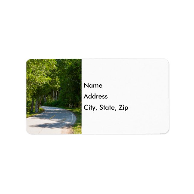 Adressetiketter för Mackinac Sjö Shore Drive (Framsidan)
