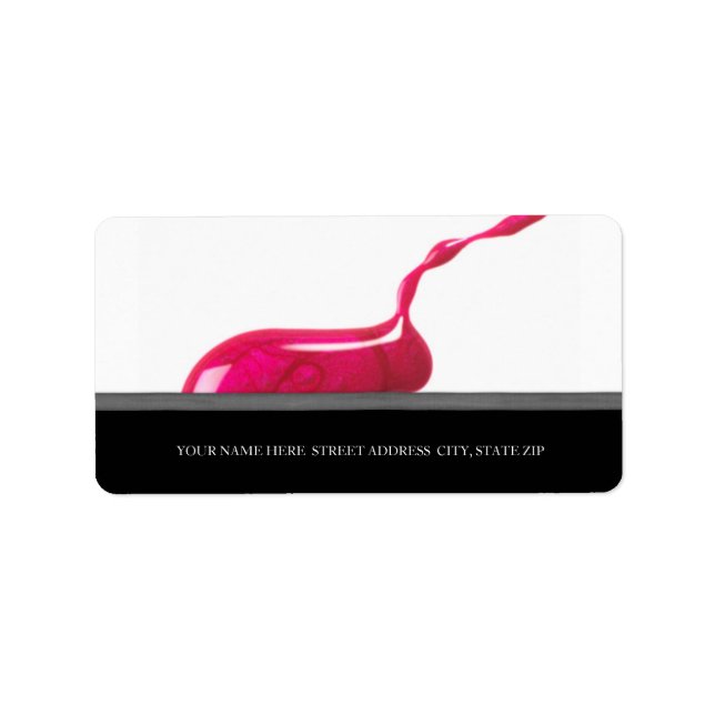 Adressetiketter för manikyr eller hagel (Framsidan)