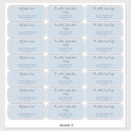 Adressetiketter för marinblå babystövel klistermärken