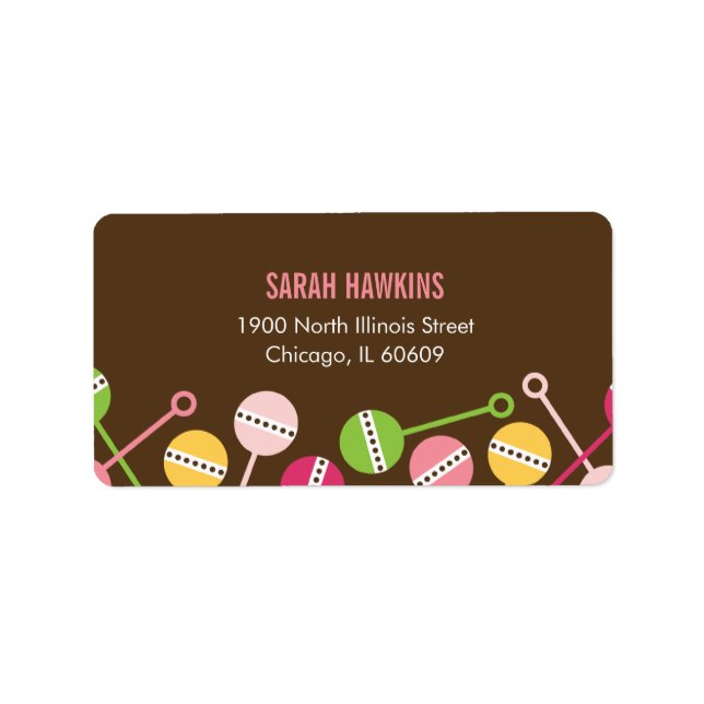 Adressetiketter för moderna rack (Framsidan)