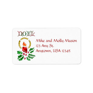 Adressetiketter för Noel Julljus