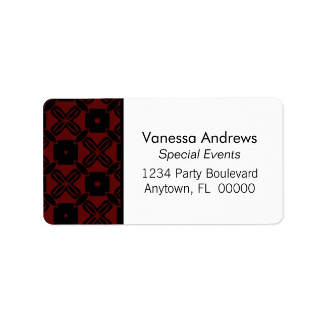 Adressetiketter för obehindrat skönhetspris (Framsidan)