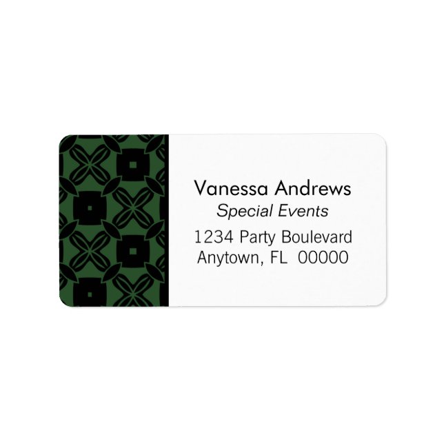 Adressetiketter för obehindrat skönhetspris (Framsidan)