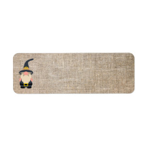 Adressetiketter för thanksgiving Gnome Returadress Etikett