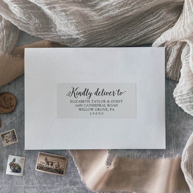 Adressetiketter för vintage Bröllop Guest Klistermärken (Skapare uppladdad)