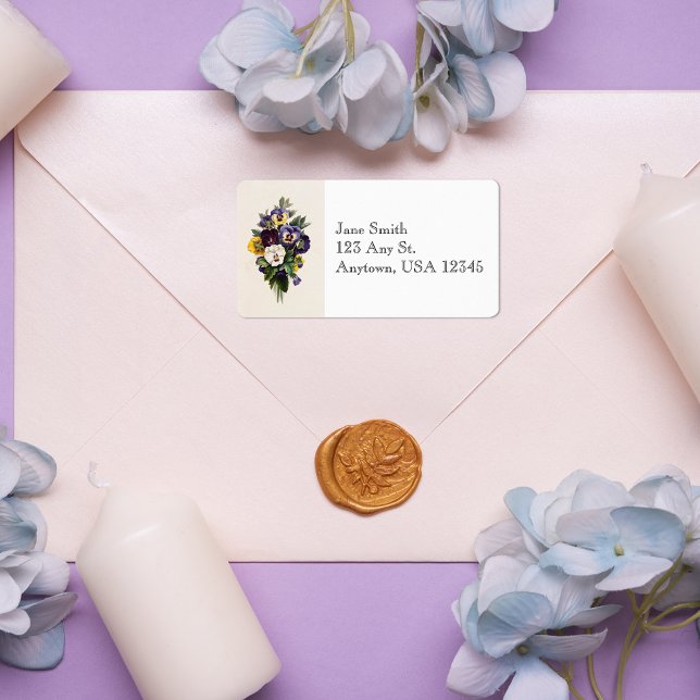 Adressetiketter för vintagens paneler (Skapare uppladdad)