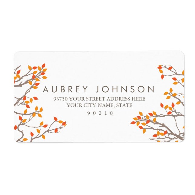 ADRESSETIKETTER i GRENAR Fraktsedel (Framsidan)