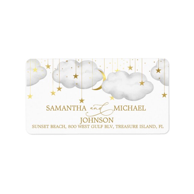 Adressetiketter med dubbla trådar (Framsidan)