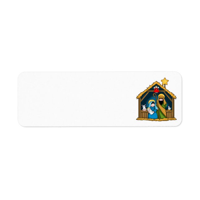 adressetiketter med instabila scener returadress etikett (Framsidan)