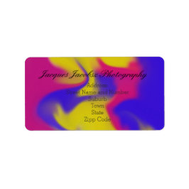 Adressetiketter med Retro Tie Dye Stil-bakgrund
