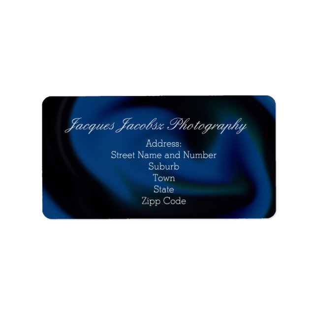 Adressetiketter med Retro Tie Dye Stil-bakgrund (Framsidan)