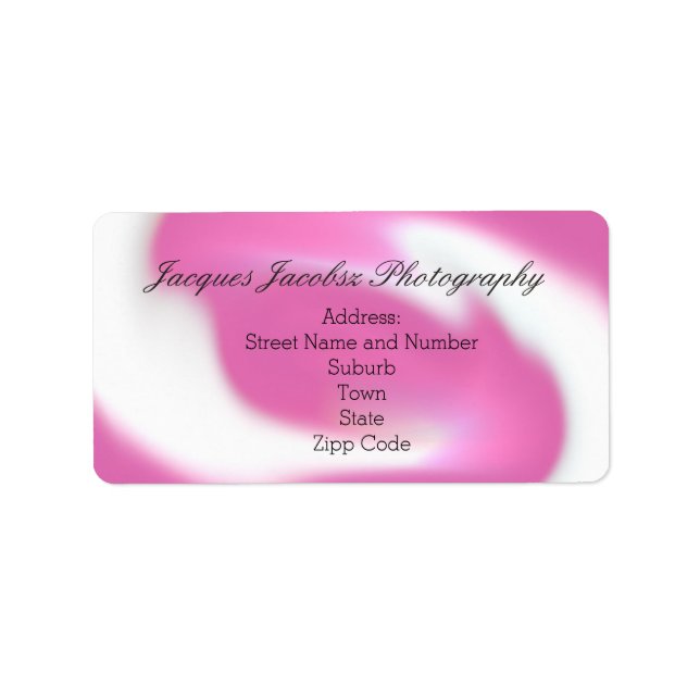 Adressetiketter med Retro Tie Dye Stil-bakgrund (Framsidan)